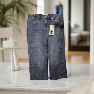 NWOT Hoodlamb Women's Wide Leg Cropped Hemp Jeans Size 27